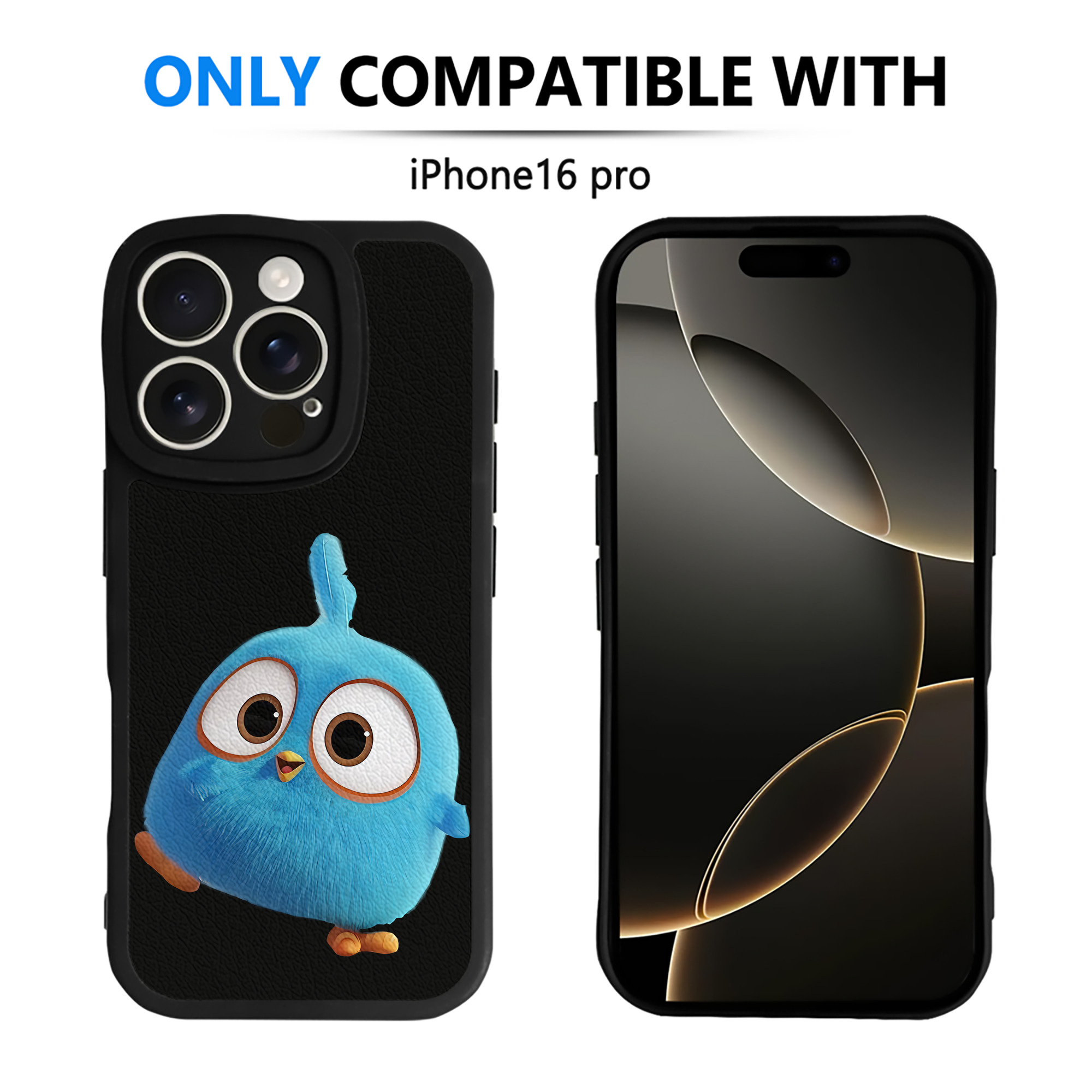 （画像用） Angry Birds アングリーバード 【iPhone 16シリーズ対応】シリコンスマホケース（レザー調） 材質：シリコン